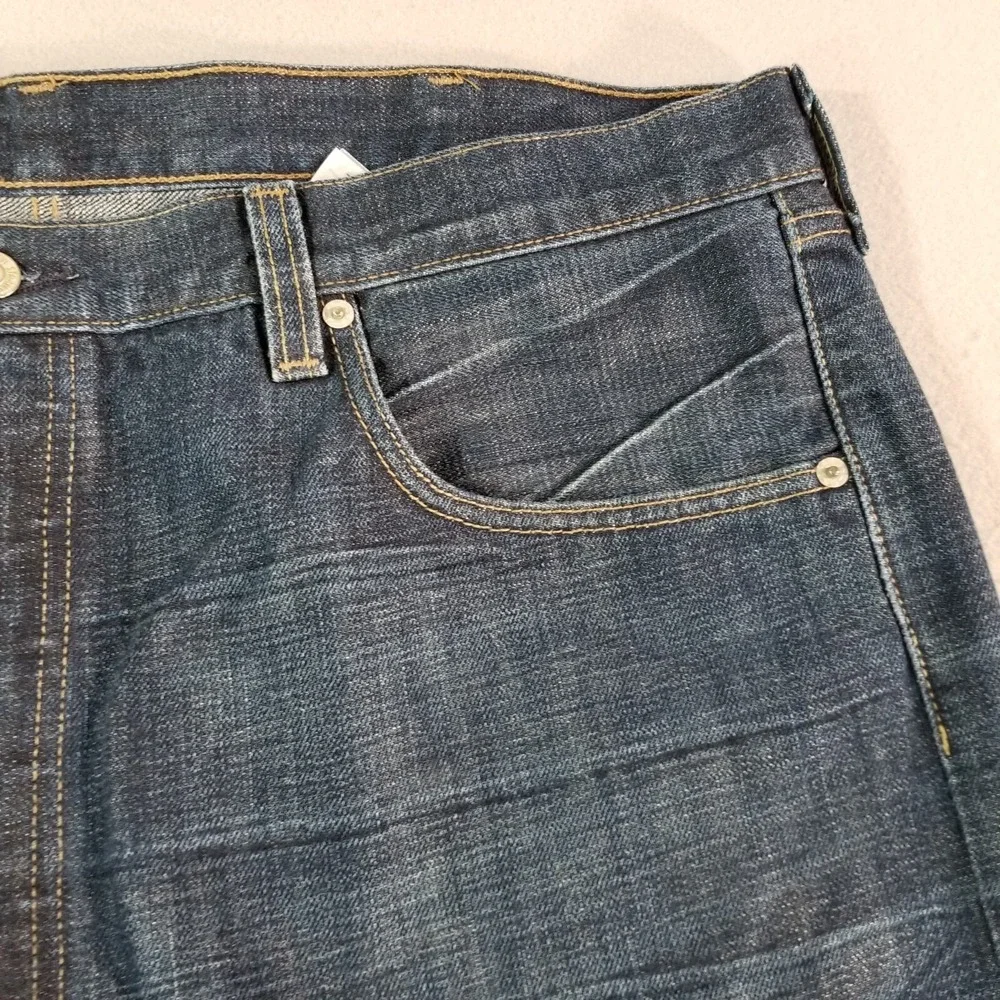 Levi's 501 jeans men's 40 x 30 regular fit straight blue button fly denim pants